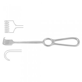 Kocher Retractor 6 Semi Sharp Prongs Stainless Steel, 22 cm - 8 3/4"